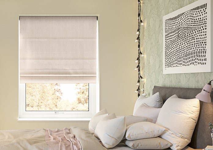 Atina (Blackout), Oatmeal - Motorised Roman Blind - Image 3